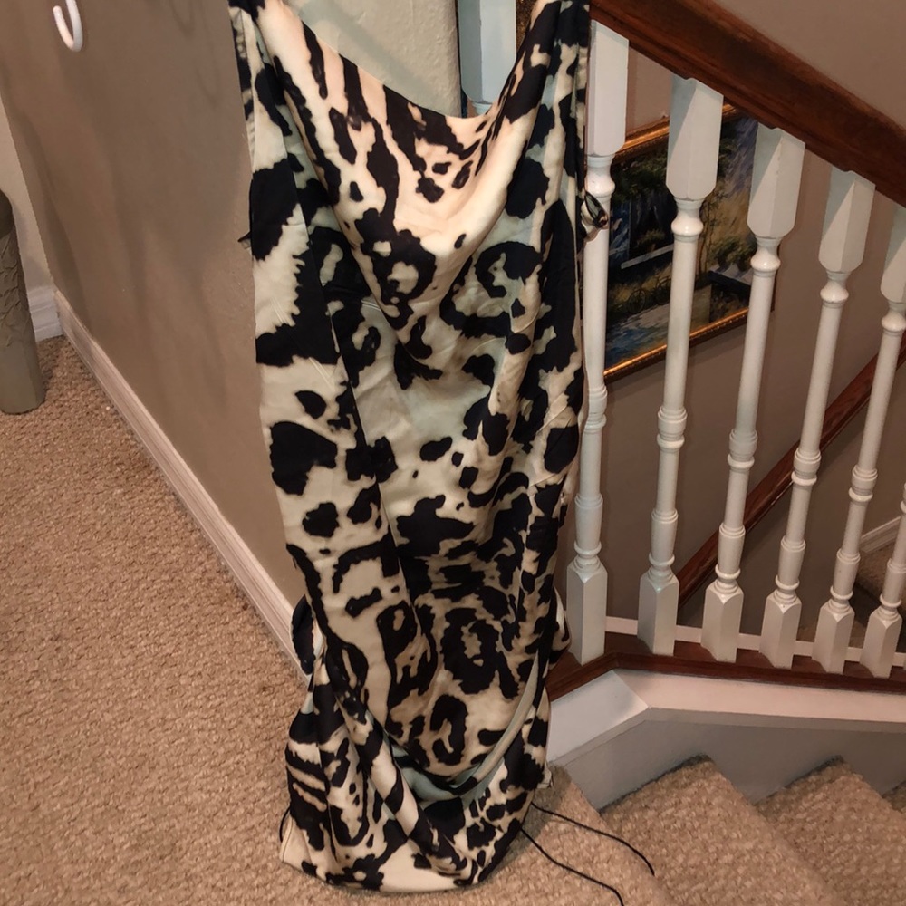 Animal printed mini dress